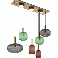Luminaires Globo Lighting NORMY Suspension Laiton, 6 lumières