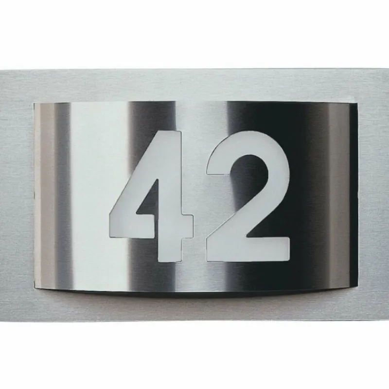 Luminaires Albert Leuchten Numéro d'adresse éclairé Albert 6002 Acier inoxydable, 1 lumière