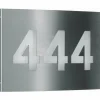Luminaires Albert Leuchten Numéro d'adresse éclairé Albert 6009 LED Acier inoxydable, 1 lumière