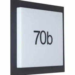 Luminaires Brilliant Numéro d'adresse éclairé Brilliant Sten LED Noir, 1 lumière