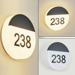 hofstein Numéro d'adresse éclairé Eppeland LED Noir, 1 lumière