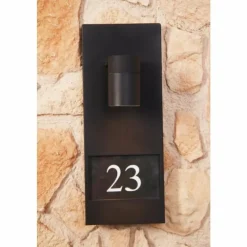 Luminaires Konstsmide Numéro d'adresse éclairé Konstsmide MODENA Noir, 1 lumière