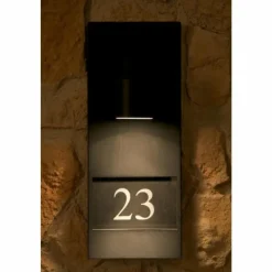 Luminaires Konstsmide Numéro d'adresse éclairé Konstsmide MODENA Noir, 1 lumière