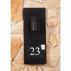 Luminaires Konstsmide Numéro d'adresse éclairé Konstsmide MODENA Noir, 1 lumière