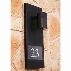 Luminaires Konstsmide Numéro d'adresse éclairé Konstsmide MODENA Noir, 1 lumière