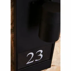 Luminaires Konstsmide Numéro d'adresse éclairé Konstsmide MODENA Noir, 1 lumière