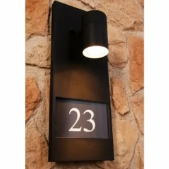 Luminaires Konstsmide Numéro d'adresse éclairé Konstsmide MODENA Noir, 1 lumière