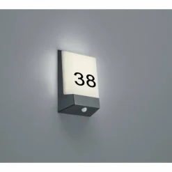 Luminaires Trio Numéro d'adresse éclairé Trio-Leuchten Kasai LED Anthracite, 1 lumière