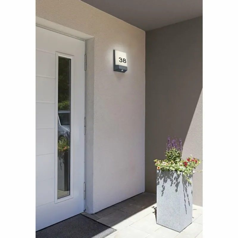 Luminaires Trio Numéro d'adresse éclairé Trio-Leuchten Kasai LED Anthracite, 1 lumière