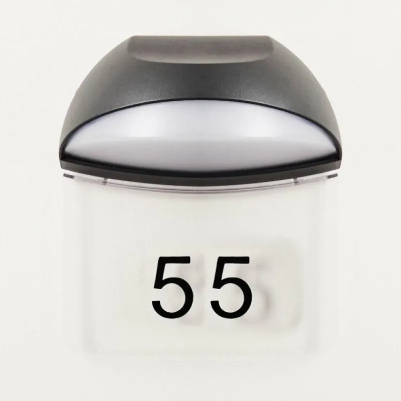 hofstein Numéros de maison éclairé Tanguro LED Noir, 1 lumière