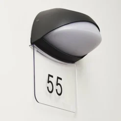 hofstein Numéros de maison éclairé Tanguro LED Noir, 1 lumière