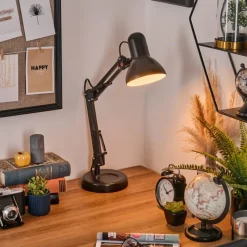 hofstein Nurmasuando Lampe à poser, Liseuse Noir, 1 lumière