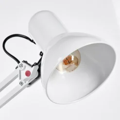 hofstein Nurmasuando Lampe à poser, Liseuse Noir, Blanc, 1 lumière