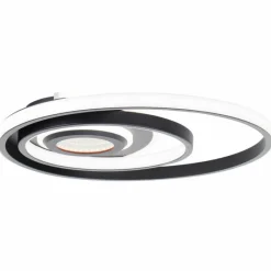 Lampes Industrielles-Luminaires Brilliant Opame Plafonnier LED Noir, 1 lumière, Télécommandes