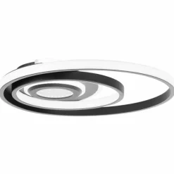 Lampes Industrielles-Luminaires Brilliant Opame Plafonnier LED Noir, 1 lumière, Télécommandes