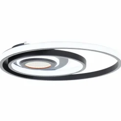 Lampes Industrielles-Luminaires Brilliant Opame Plafonnier LED Noir, 1 lumière, Télécommandes