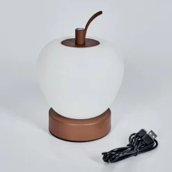 hofstein Opsaheden Lampe à poser LED Brun, Blanc, 1 lumière