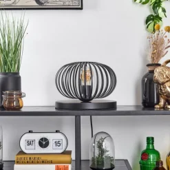 hofstein Oravi Lampe à poser Noir, 1 lumière