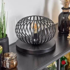 hofstein Oravi Lampe à poser Noir, 1 lumière