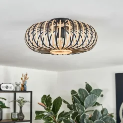 Luminaires Scandinaves-hofstein Oravi Plafonnier Noir, 1 lumière