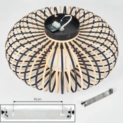 Luminaires Scandinaves-hofstein Oravi Plafonnier Noir, 1 lumière