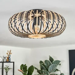 Luminaires Scandinaves-hofstein Oravi Plafonnier Noir, 1 lumière