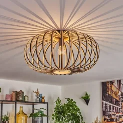 Luminaires Scandinaves-hofstein Oravi Plafonnier Noir, 1 lumière