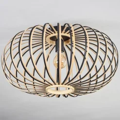 Luminaires Scandinaves-hofstein Oravi Plafonnier Noir, 1 lumière