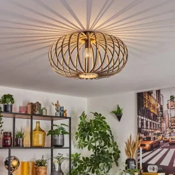 Luminaires Scandinaves-hofstein Oravi Plafonnier Noir, 1 lumière