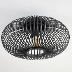 Luminaires Scandinaves-hofstein Oravi Plafonnier Noir, 1 lumière