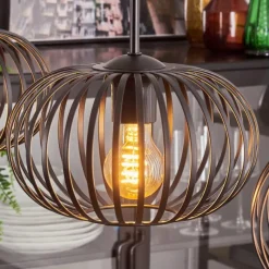 hofstein Oravi Suspension Noir, 3 lumières