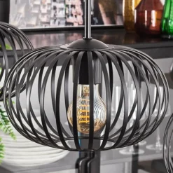 hofstein Oravi Suspension Noir, 3 lumières