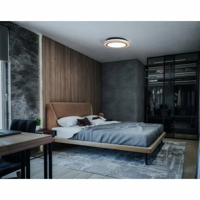 Luminaires Ledvance ORBIS Applique murale / Plafonnier LED Couleur bois, 1 lumière