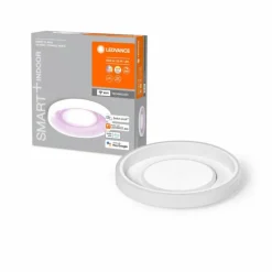 Luminaires Ledvance ORBIS Applique murale / Plafonnier LED Blanc, 1 lumière, Changeur de couleurs
