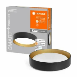 Lampes Dorées-Luminaires Ledvance ORBIS Applique murale / Plafonnier LED Or, Noir, 1 lumière