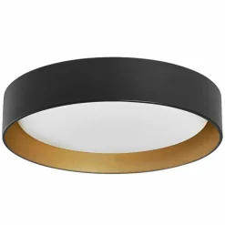 Lampes Dorées-Luminaires Ledvance ORBIS Applique murale / Plafonnier LED Or, Noir, 1 lumière