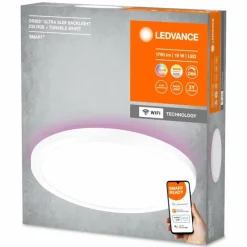 Luminaires Ledvance ORBIS Applique murale / Plafonnier LED Blanc, 1 lumière, Changeur de couleurs