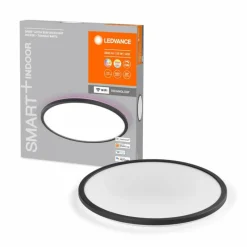 Luminaires Ledvance ORBIS Applique murale / Plafonnier LED Noir, 1 lumière, Changeur de couleurs