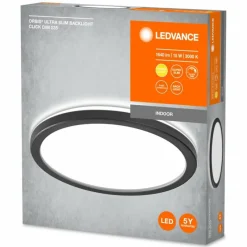 Luminaires Ledvance ORBIS Applique murale / Plafonnier LED Noir, 1 lumière* Éclairage Led