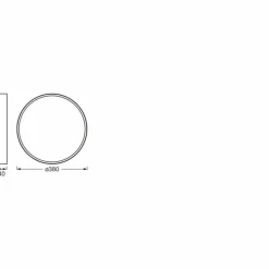 Luminaires Ledvance Orbis Plafonnier LED Noir, 1 lumière* Éclairage Led