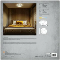 Luminaires Ledvance Orbis Plafonnier LED Blanc, 1 lumière* Éclairage Led