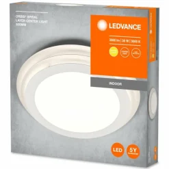 Luminaires Ledvance Orbis Plafonnier LED Blanc, 1 lumière* Éclairage Led