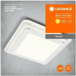Luminaires Ledvance Orbis Plafonnier LED Blanc, 1 lumière* Éclairage Led