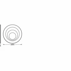 Luminaires Ledvance Orbis Plafonnier LED Blanc, 1 lumière* Éclairage Led