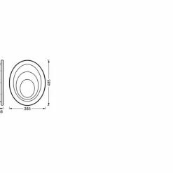 Luminaires Ledvance Orbis Plafonnier LED Blanc, 1 lumière* Éclairage Led