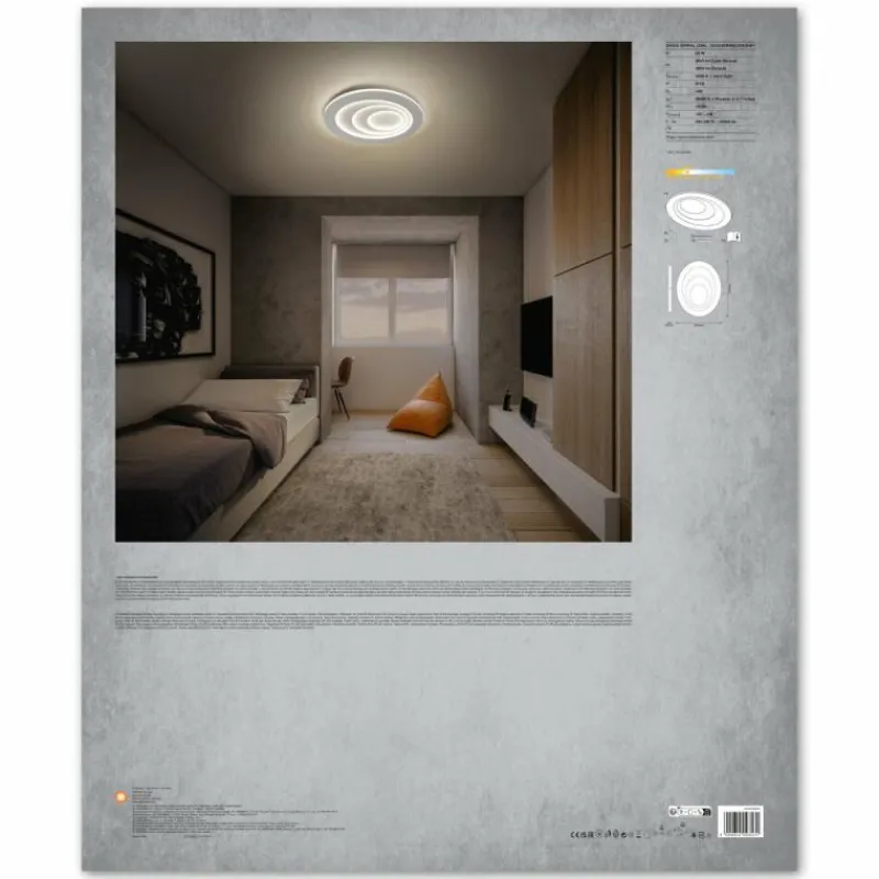 Luminaires Ledvance Orbis Plafonnier LED Blanc, 1 lumière* Éclairage Led