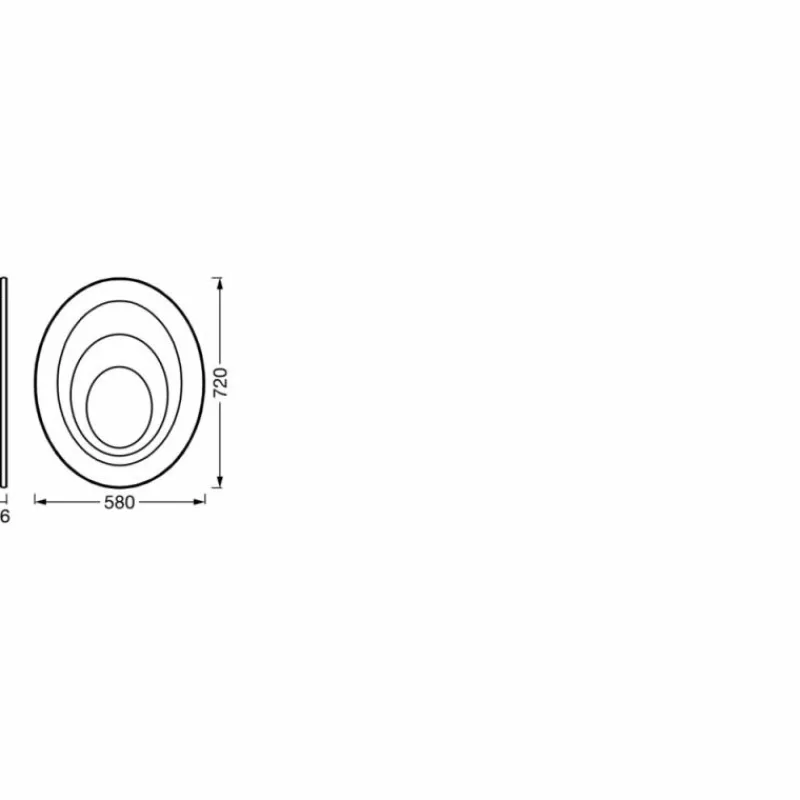 Luminaires Ledvance Orbis Plafonnier LED Blanc, 1 lumière* Éclairage Led