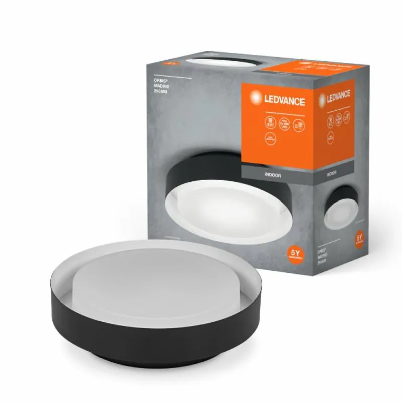 Luminaires Ledvance Orbis Plafonnier Noir, Blanc, 2 lumières* Plafonniers