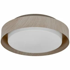 Lampes En Bois-Luminaires Ledvance Orbis Plafonnier Couleur bois, 2 lumières