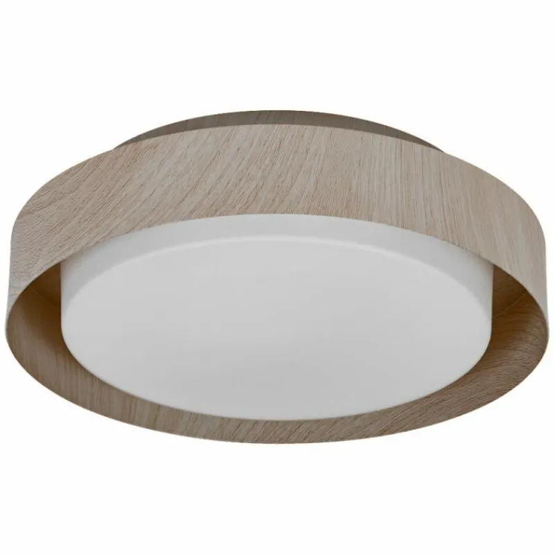 Lampes En Bois-Luminaires Ledvance Orbis Plafonnier Couleur bois, 2 lumières